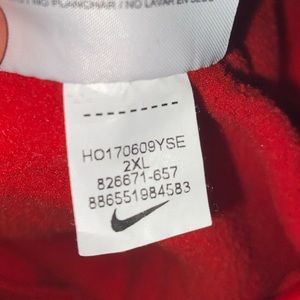 Men’s 2xl red Nike hoodie with black accents